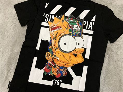 off white simpsons shirts.